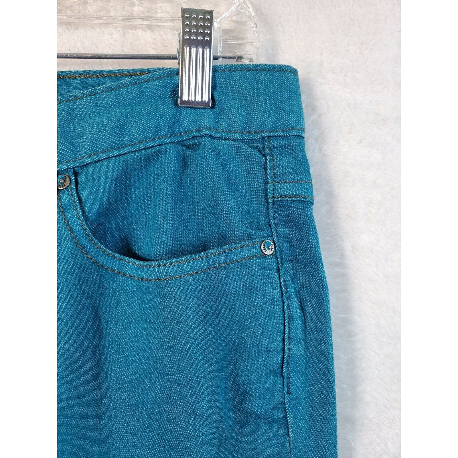 Discounted Free People Pants Womens Size 30 Teal Pockets Straight Leg Belt Loops Pull On LiUIj2IAL Outlet Store