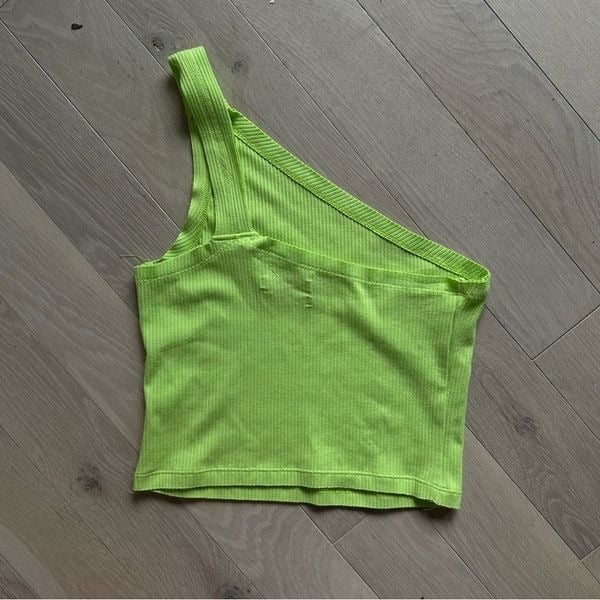 Simple uo bright yellow one shoulder tank top Nyg4yM7iM Low Price