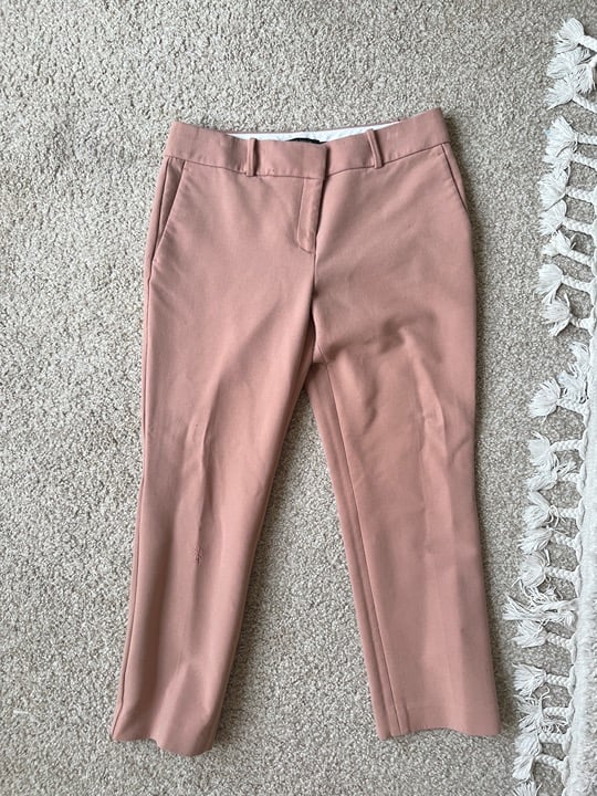 good price Ann Taylor Devin Straight Fit Tailored Ankle Mauve Pink Women Pants lqxfM8oQS High Quaity