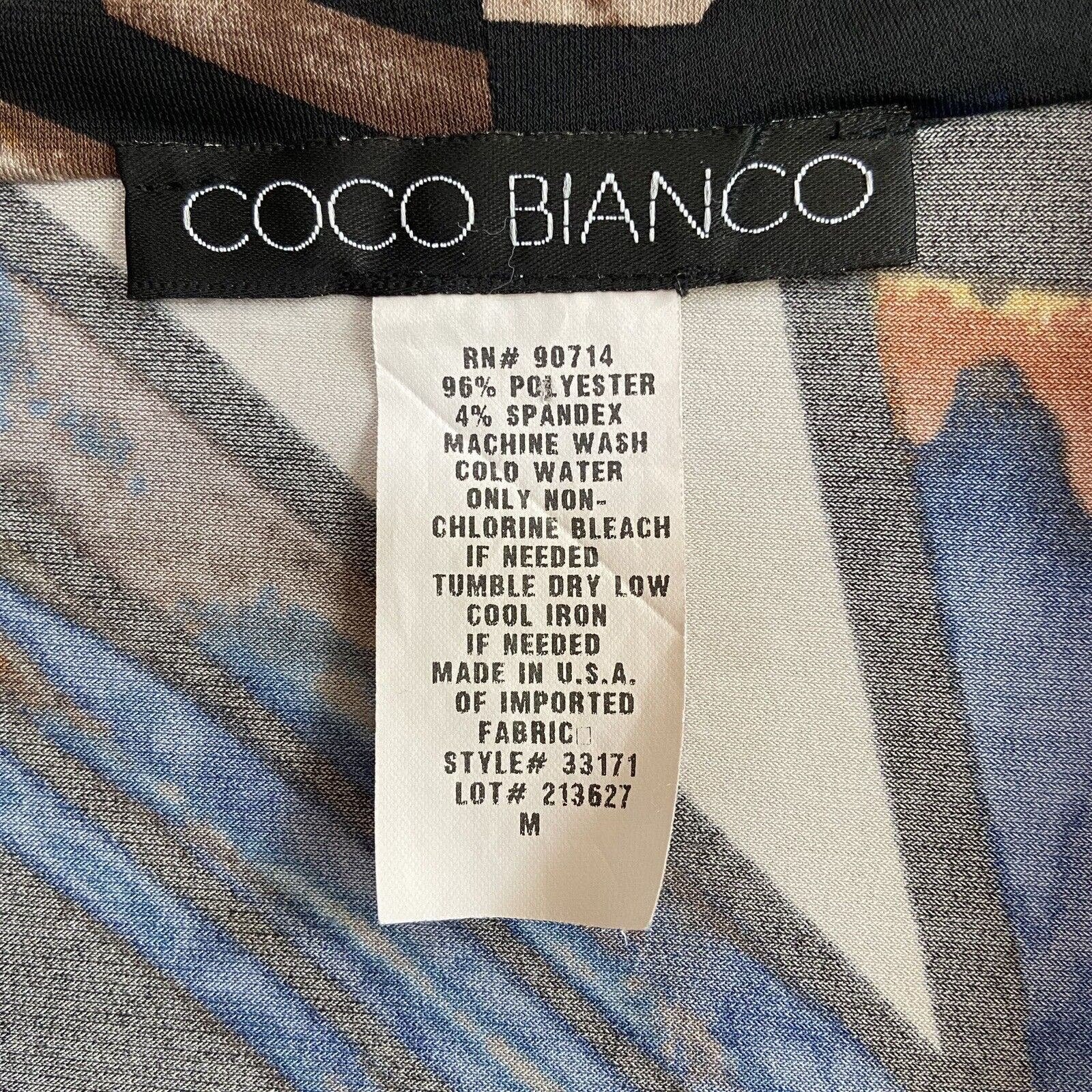 Personality Coco Bianco Cowl Neck Tunic Top 3/4 Sleeve Size Medium lYuEFUZcW Low Price