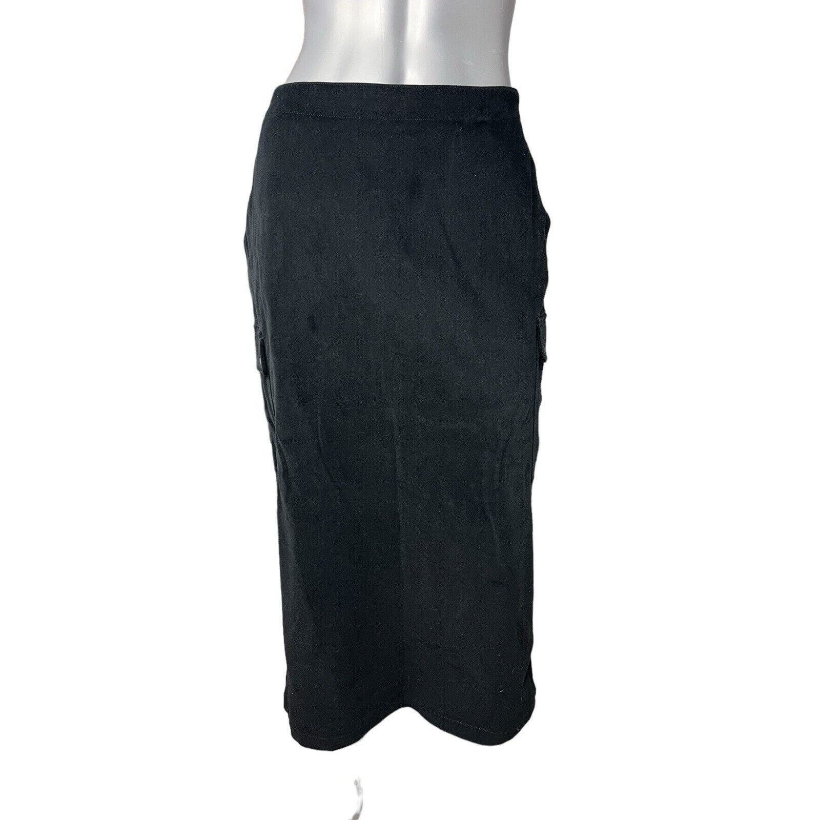 Comfortable Jones New York Women Black Maxi Skirt Size 