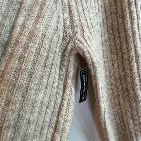 Cheap Leith NWT Cream Puff Sleeve  Ribbed Sweater XS GTiqP27Pb well sale