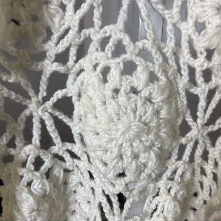 where to buy  Hand Crocheted Shawl Wrap, Fringe, Boho, Festival, Creamy White, OS lvLcVpKGb Novel 