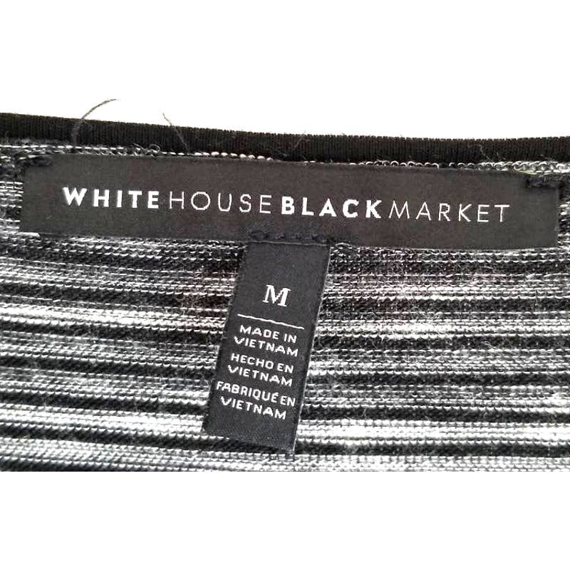 reasonable price White House Black Market sz. M Pullover Black/White Stripped Top  255 nsVD9Hkia Online Exclusive
