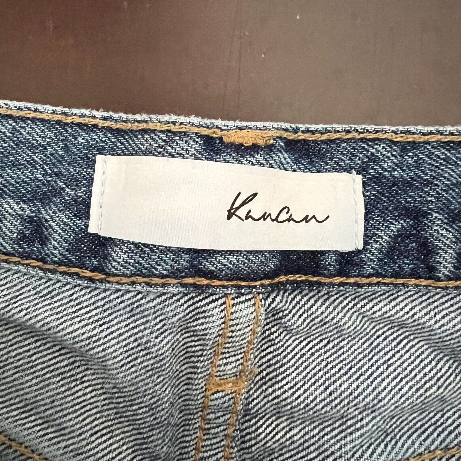 floor price Kancan Quincy High Rise Dad Jeans Blue 100% Cotton Denim Women´s Size 5/26 JsdcqNrBV best sale