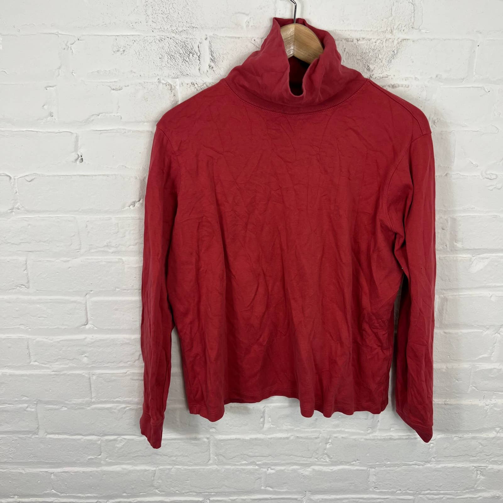 Promotions  L.L. Bean Women´s Turtleneck Pullover Sweater Long Sleeve Solid Red Size XLP fPBrz2Gc3 Discount