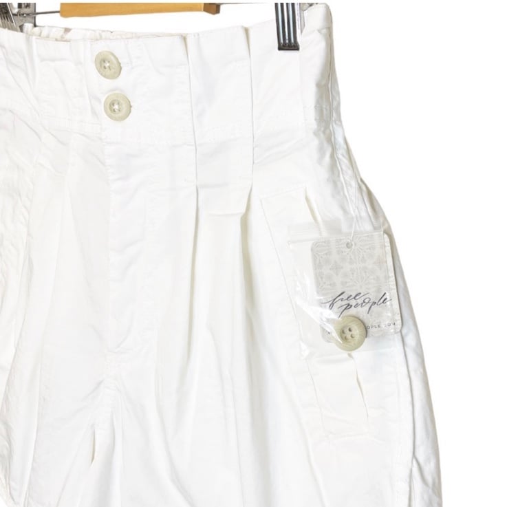 Latest  NWT Free People Pleated Pull On Shorts White OoVnl8gjW Wholesale