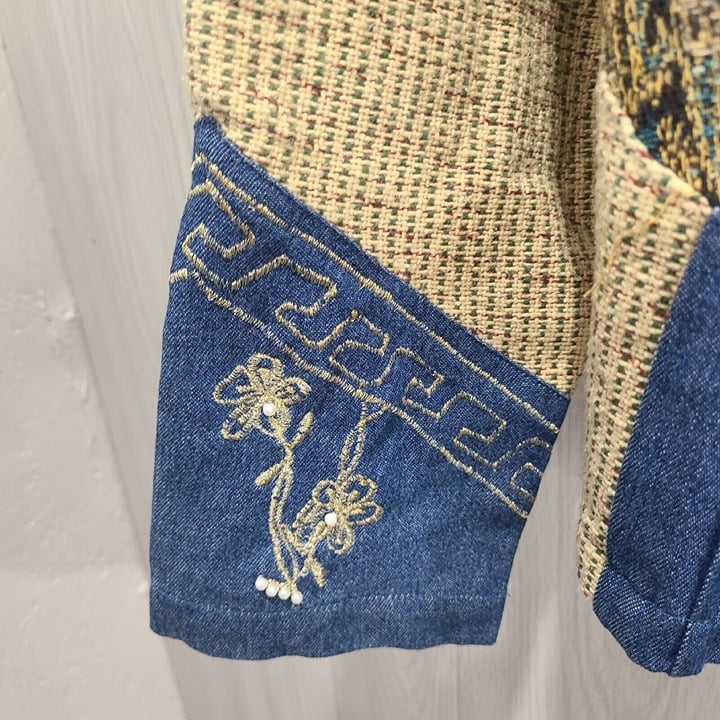 Beautiful Vintage Blair Boutique Embroidered Studded Jacket Size M j2Ls00fqD on sale