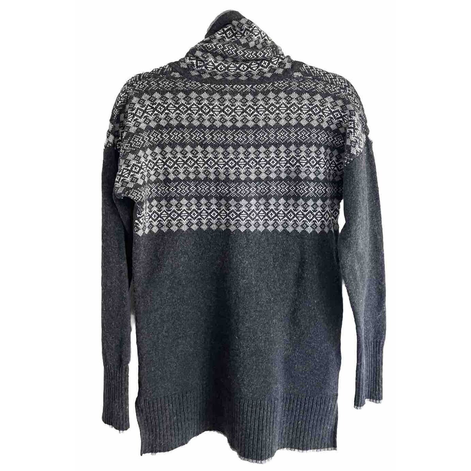 good price EDDIE BAUER Women´s Cotton & Wool Pullover Knit Sweater Size Small Gray & White lqgtkVtKN online store
