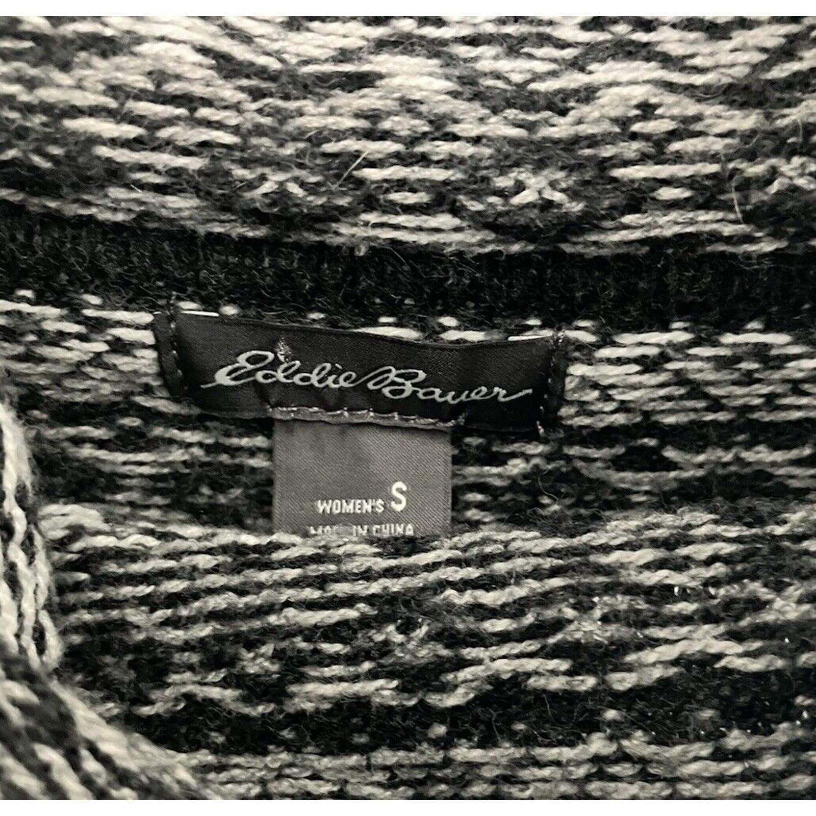 good price EDDIE BAUER Women´s Cotton & Wool Pullover Knit Sweater Size Small Gray & White lqgtkVtKN online store
