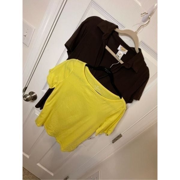 high discount Talbots women’s bundle lot large petite blouse yellow brown hggWVGE7O outlet online shop