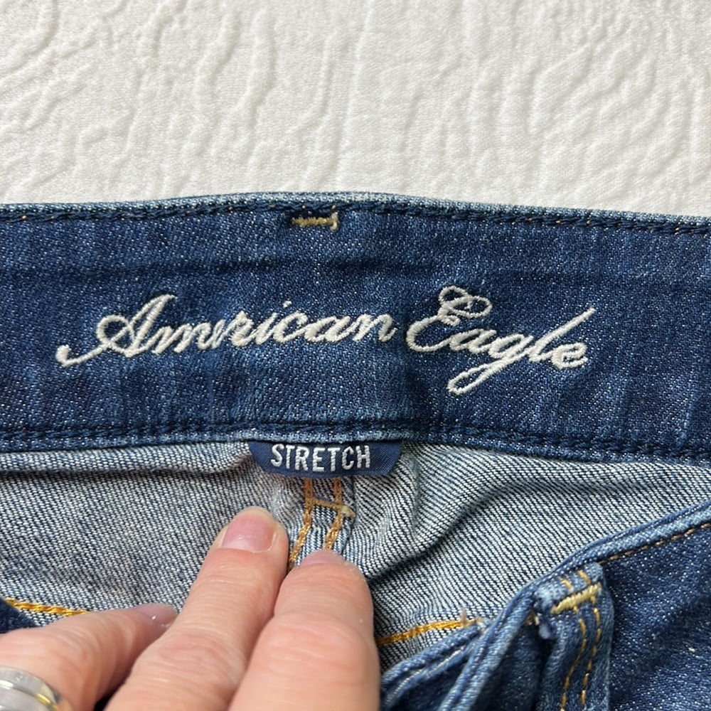 Cheap American Eagle stretch artist dark wash Capri jeans size 6 nfFqmkDN7 New Style