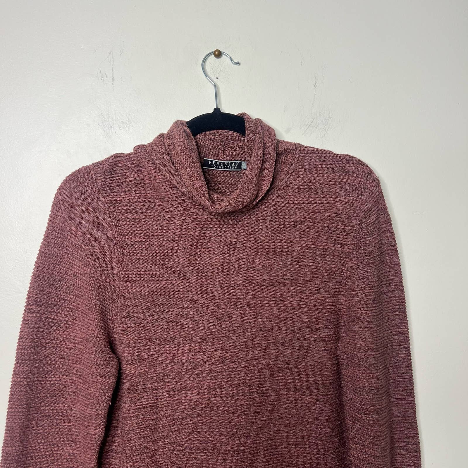 High quality Peruvian Connection Mock Neck Pima Cotton knit Sweater PPPYA5VgG High Quaity