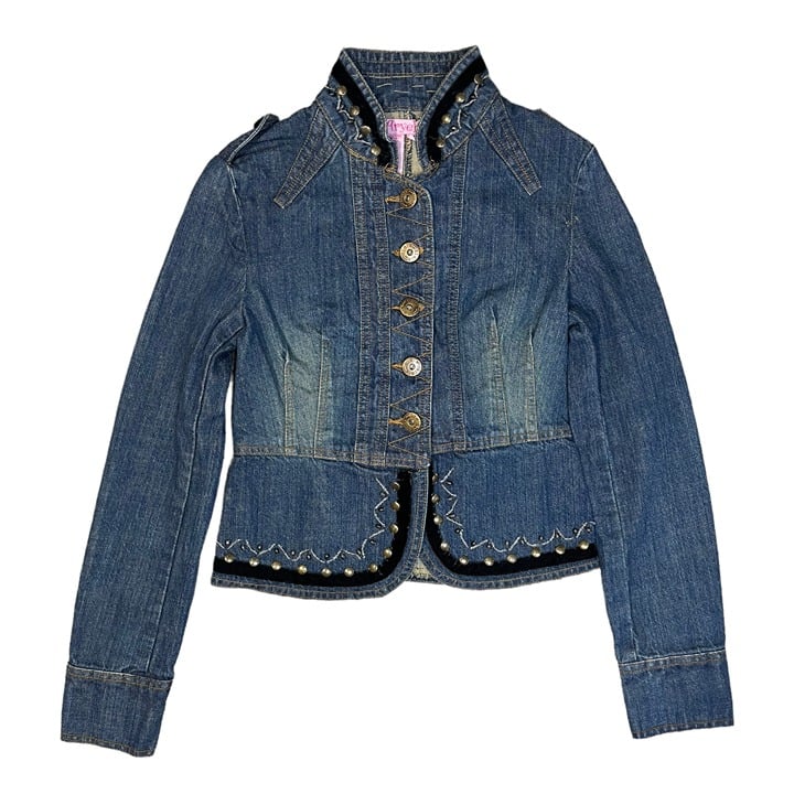 the Lowest price y2k denim military style jacket by Ary