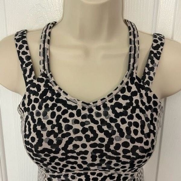 Gorgeous Lululemon Cream and Black Spotted Tank Top. Size 8 O3ixzC3V2 outlet online shop