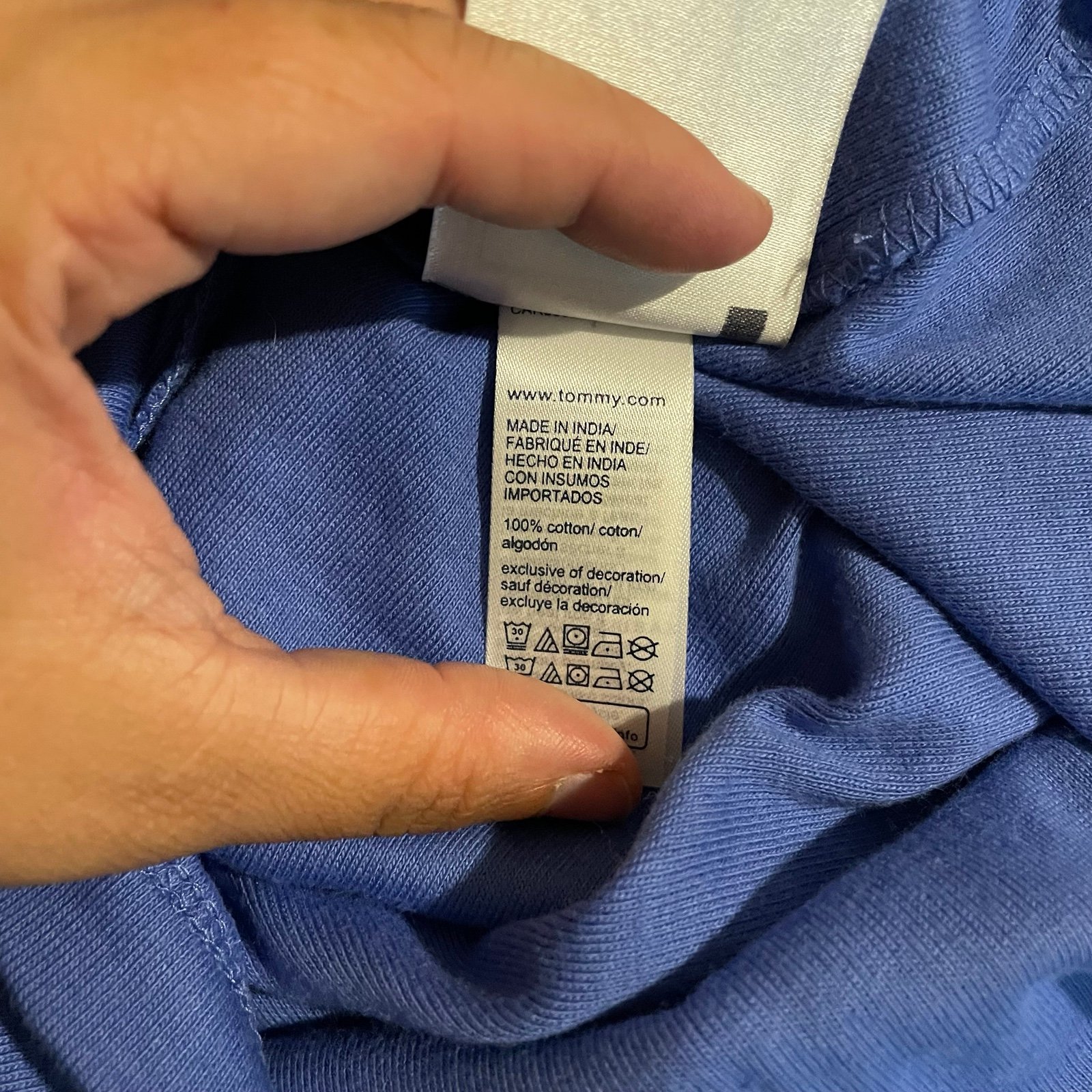 large discount Tommy Hilfiger Medium Blue Polo Shirt O8vFIp9Ax Cheap