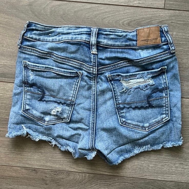large selection American Eagle Denim Distressed Shorts - Hi Rise Shortie - 4 N82BlhAWm on sale