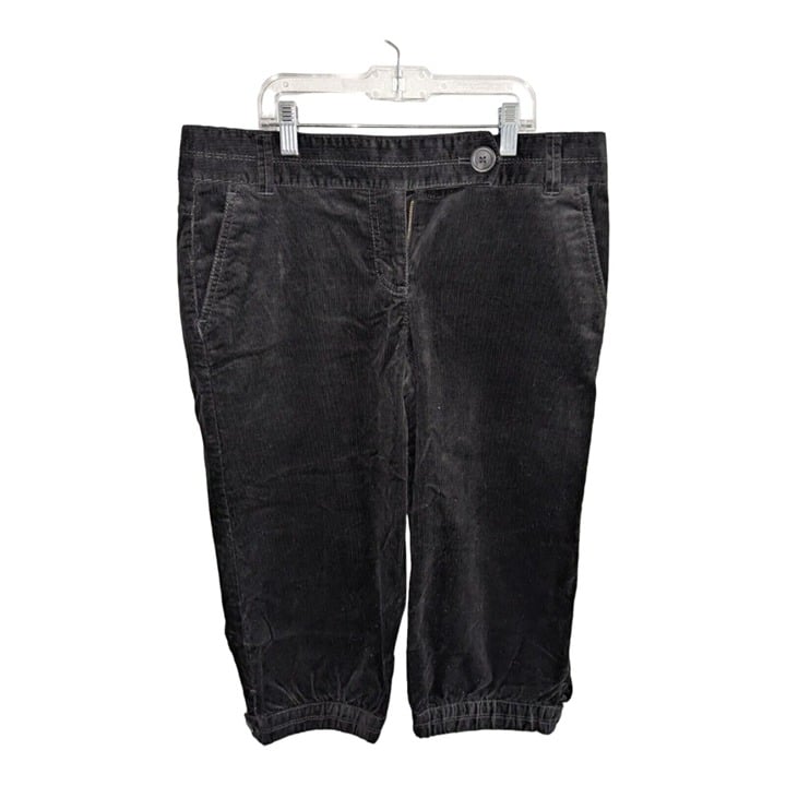 Exclusive New Ann Taylor Loft Size 8 Marisa Cropped Stretch Corduroy Pants Black NWT jz9dCQDlw Store Online