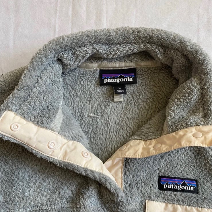 Beautiful Patagonia Fleece Full Zip Re-Tool Jacket Womens Size Medium Gray White Polartec kUvuJ846j Discount