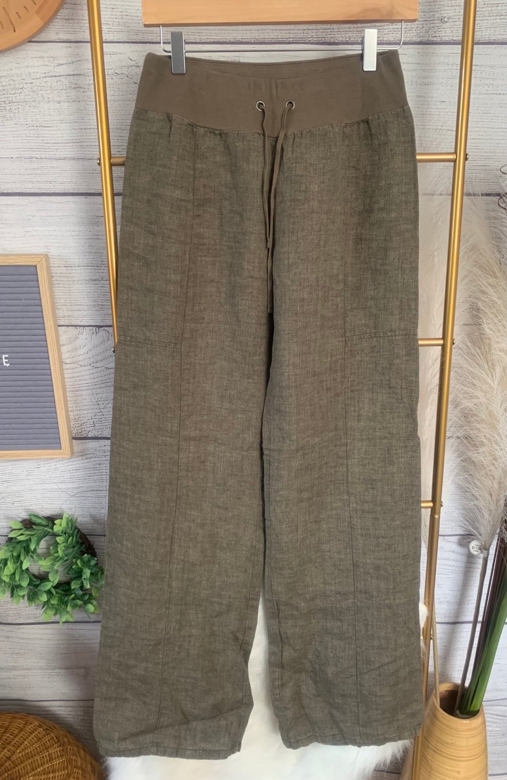 Buy Eileen Fisher Organic Linen Pants Sz S l43sIYmYN ho