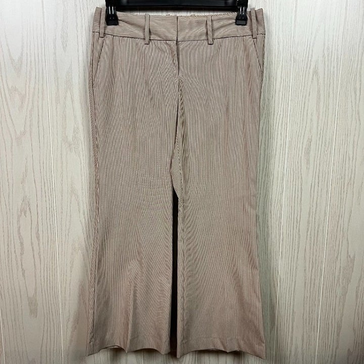 Simple Limited Women´s wide leg brown pin stripe size 6 drew fit pant KH04PtLs7 Store Online