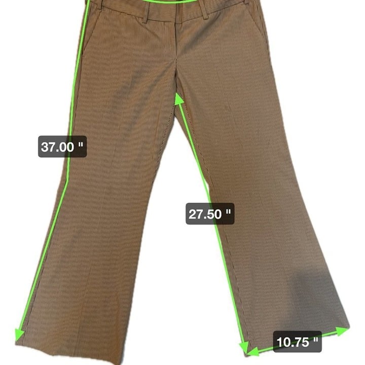 Simple Limited Women´s wide leg brown pin stripe size 6 drew fit pant KH04PtLs7 Store Online