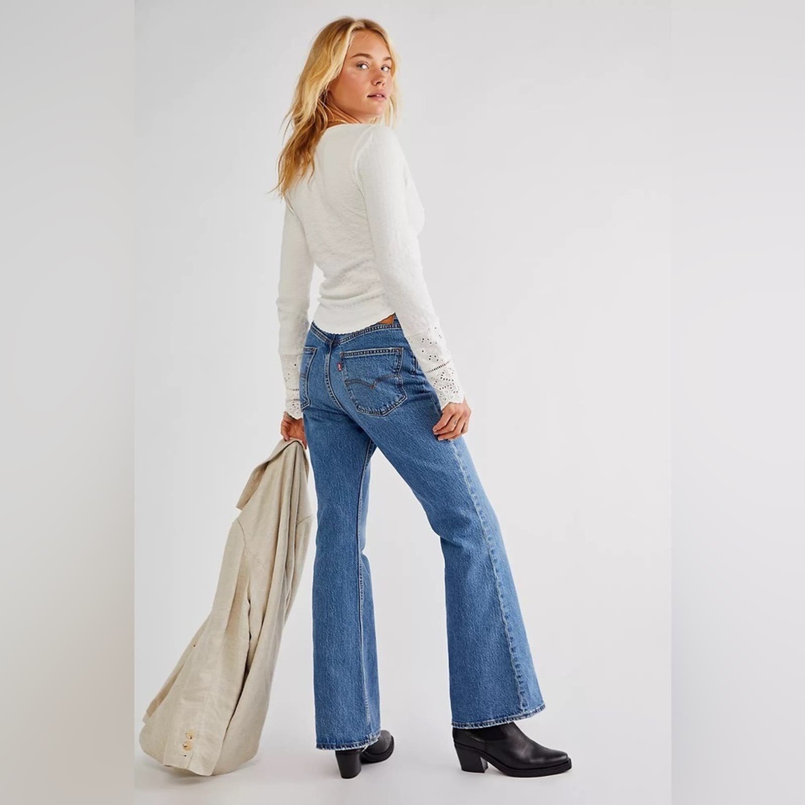 Popular NWT Levi’s 70’s Flare High Rise Flare Jeans Premium Sonoma Walks Womens 27 $130 lrXhFHhjA outlet online shop