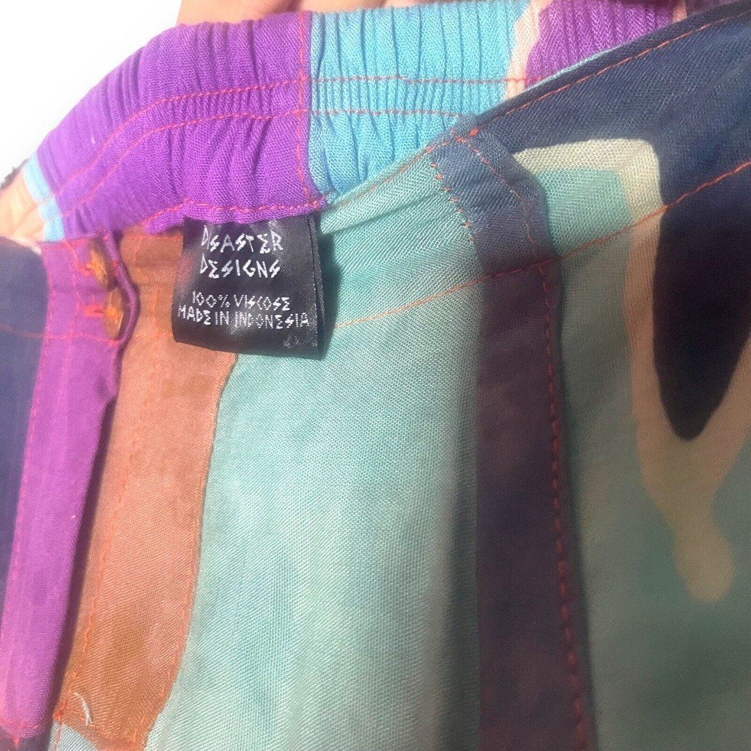 Promotions  Vintage Disaster Designs Womens Medium Boho Hippie Patchwork Maxi Skirt Viscose Lzn8Wk2AZ Cool