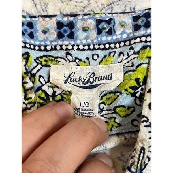 Classic Lucky Brand women’s bundle lot Large blouse and tunic dress oLP5Jxtik Zero Profit 