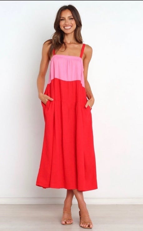 Buy Aliana Dress - Pink Splice mJAG2z5Cj Fashion
