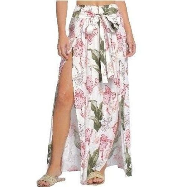 Special offer  Elan Side Split Skirt Maxi With Self Tie