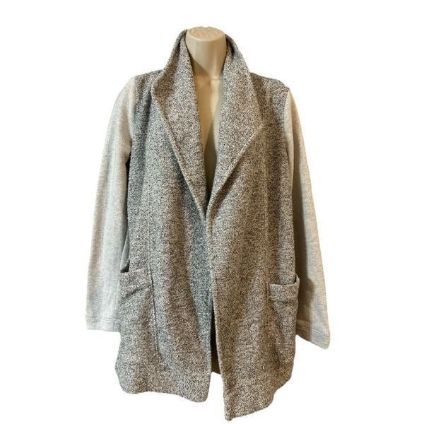 reasonable price Loft Outlet Lounge Heather Gray Two Toned Knit Open Front Cardigan Size XS i2luJOUNX just buy it