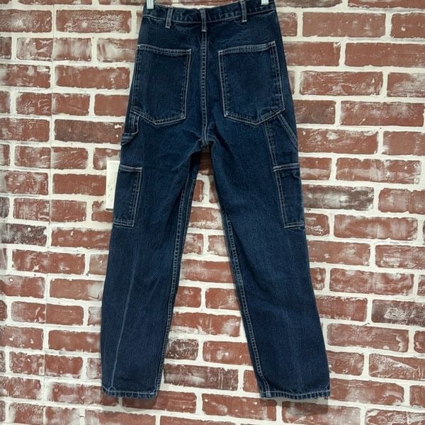 Special offer  Brandy Melville Crispina Blue Straight Leg Workwear Carpenter Jeans Size Small h4hWMKMFn all for you