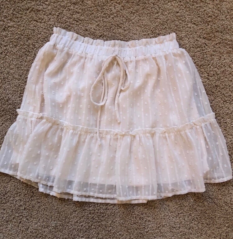 Exclusive Altar’d State Off-White Mini Skirt, Small, Ne