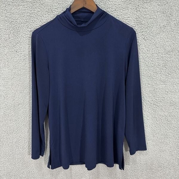 where to buy  Susan Graver womens blouse Small blue lon