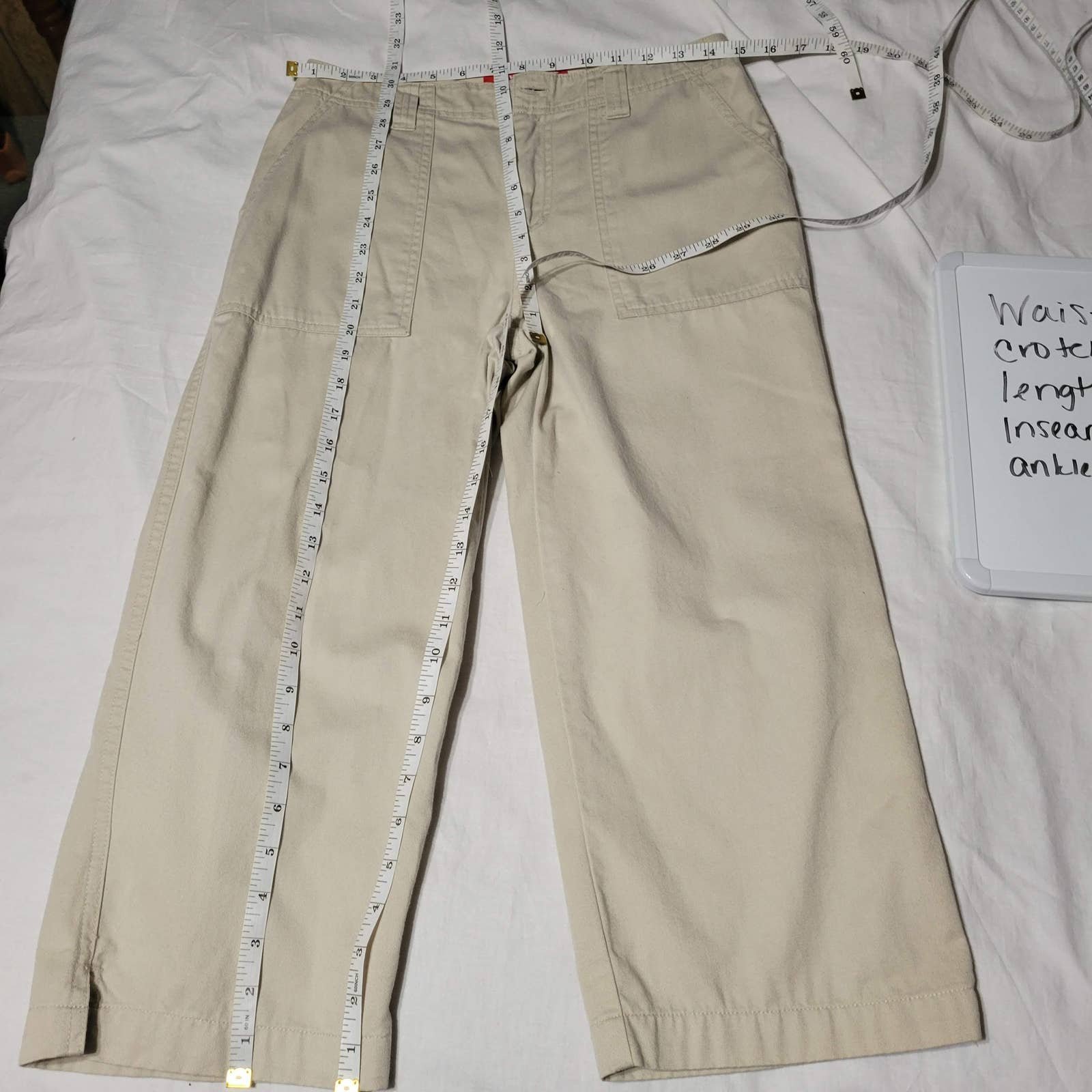 Personality Gloria Vanderbilt Cream Colored Short Pants 6P pgMYizzjP Fashion
