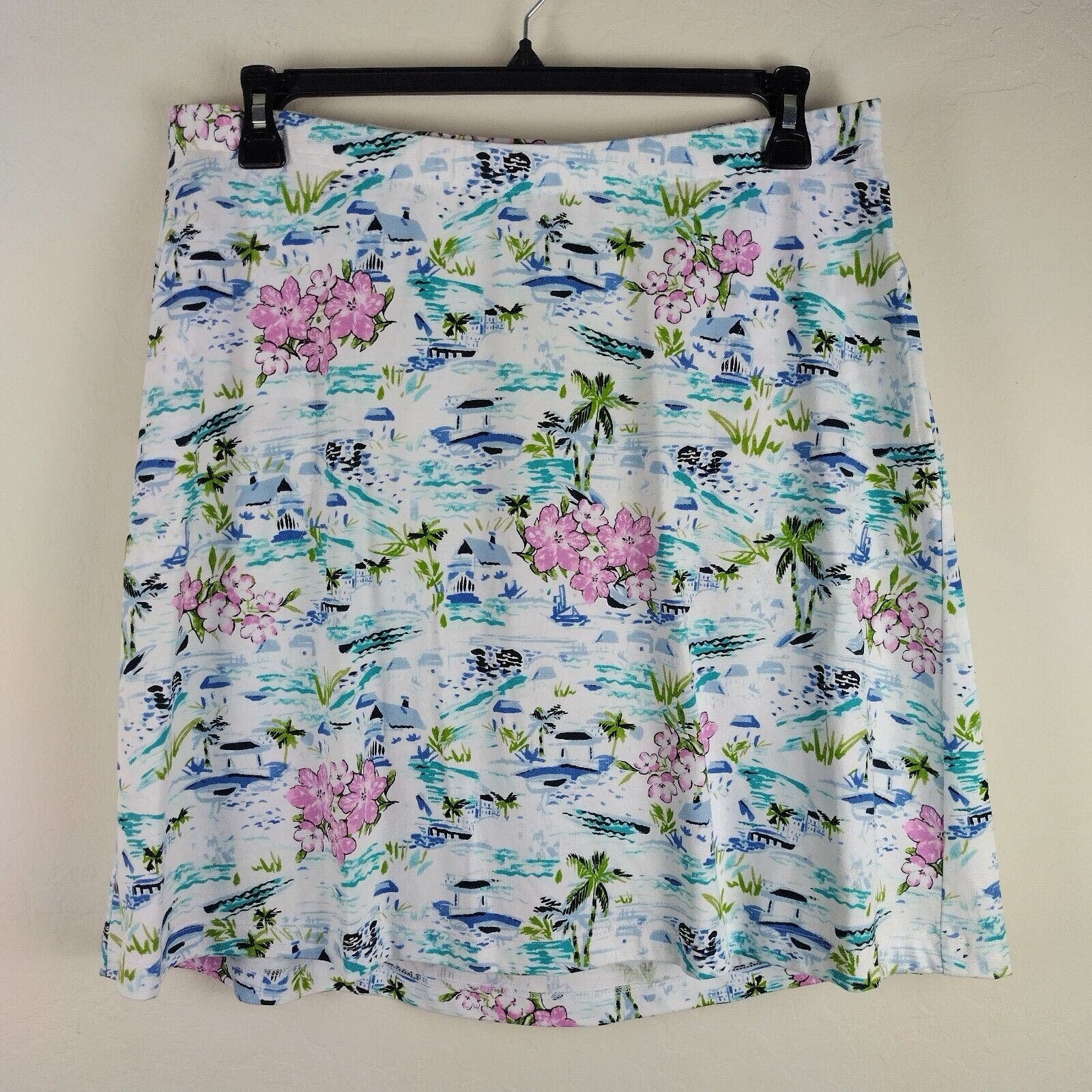 Beautiful NWT J. Jill size 1X Easy Knit Skirt Tropical 