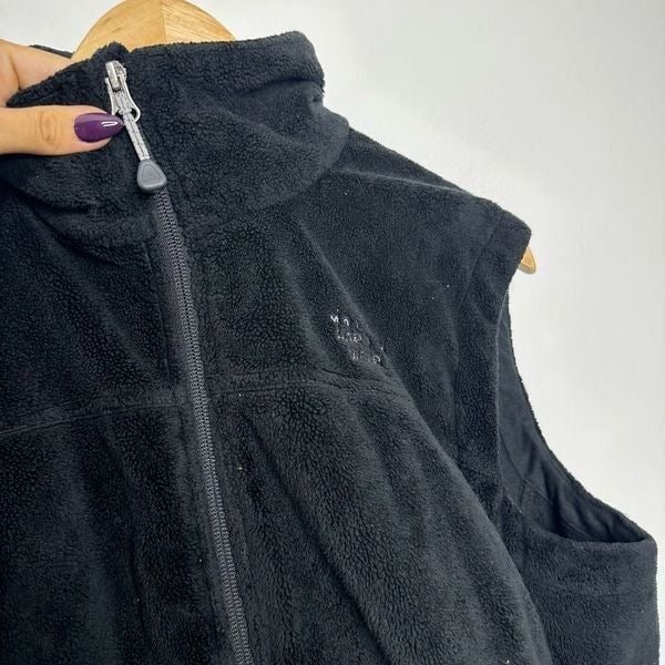 Simple MOUNTAIN HARDWEAR Fleece VEST Black full zip hiking outdoors WOMENS L large moqrY3Dow Online Exclusive