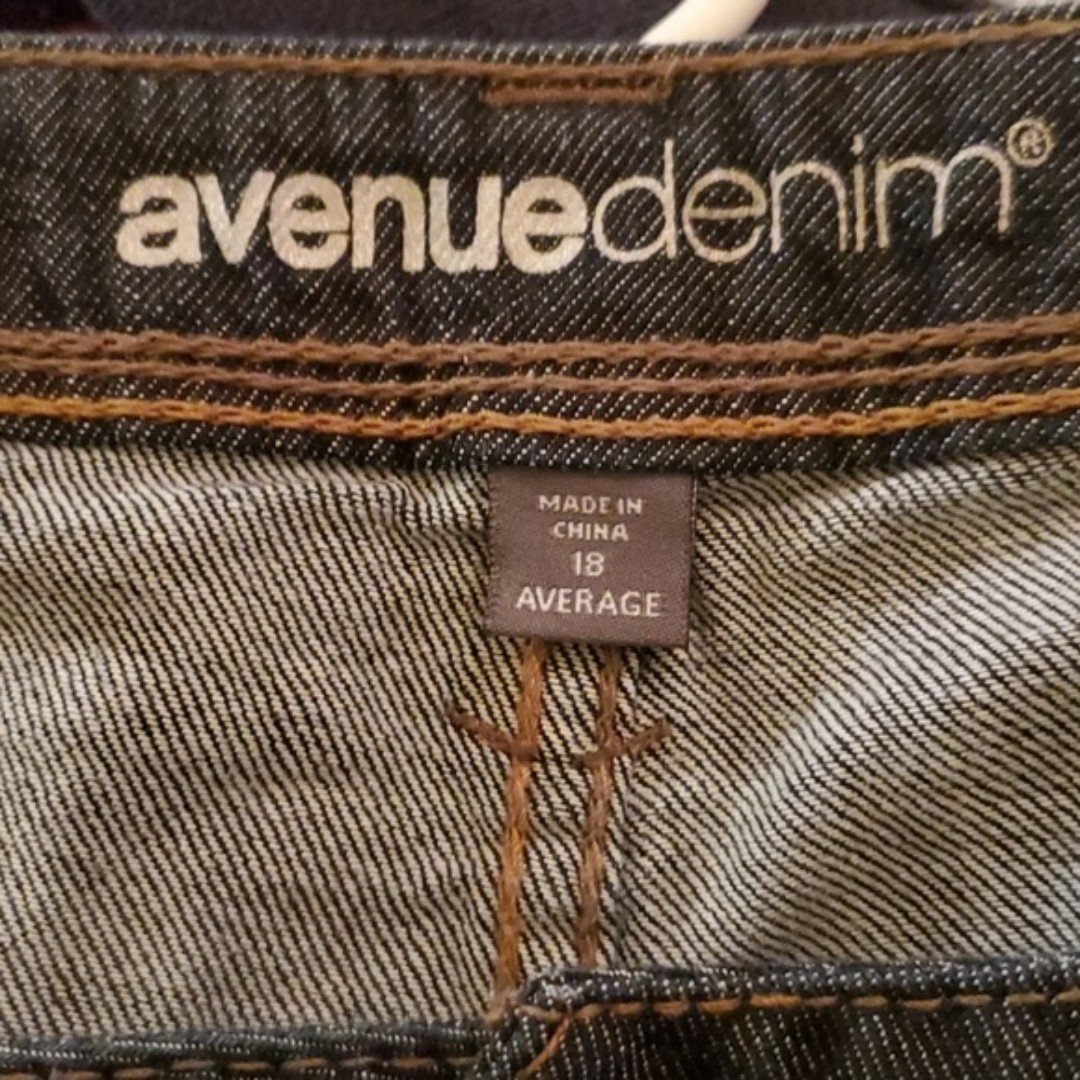 big discount Avenue Sz 18 dark blue boot cut jeans HyUMuXPr7 Novel 