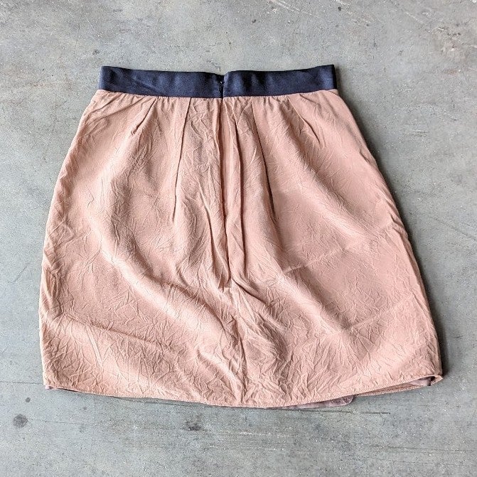 Buy J. Crew Peach Pink Black Waistband Silk A-Line Mini Skirt 4 fKzHC7rJm just buy it