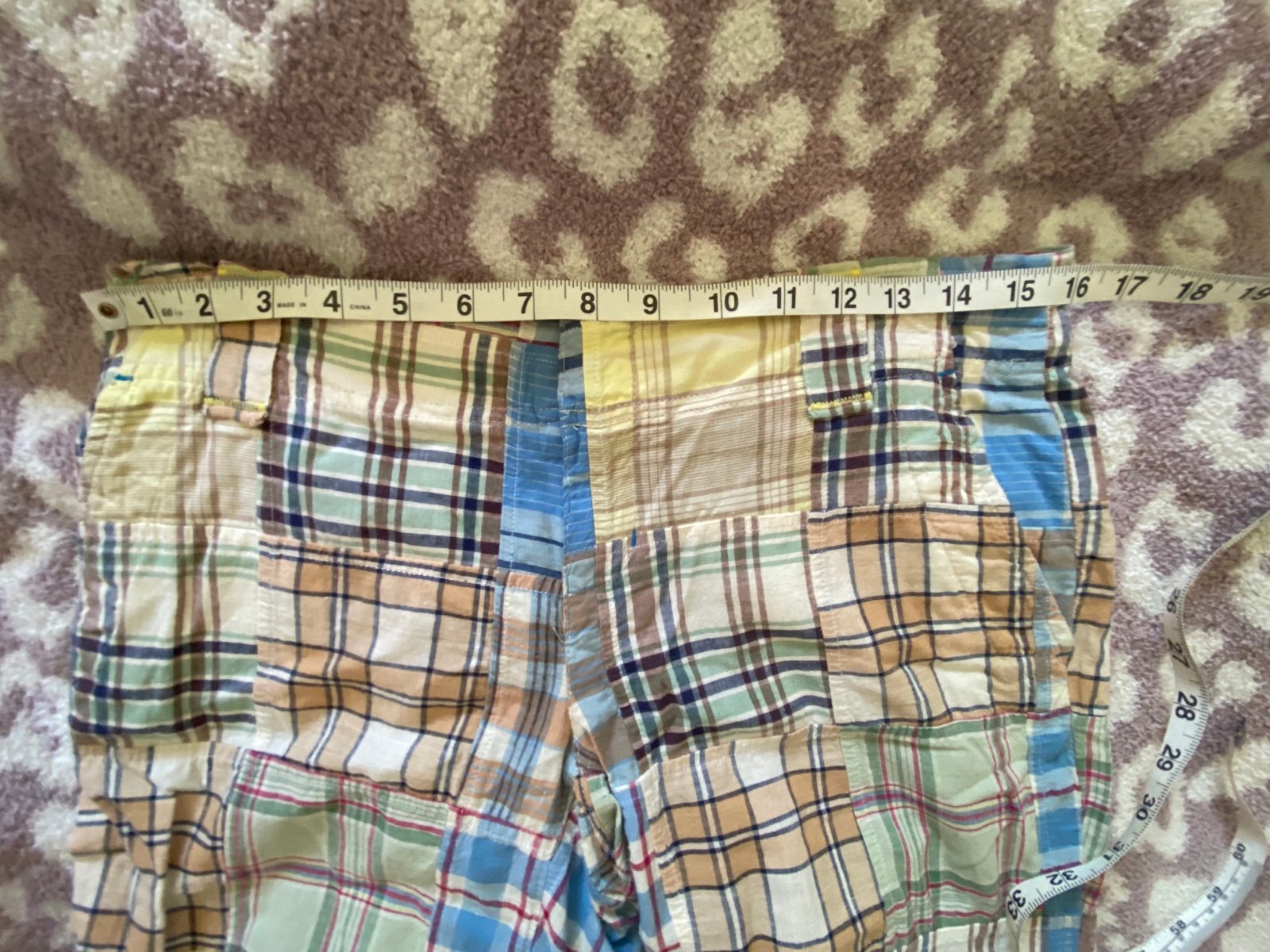 Personality American Eagle 2000s plaid patchwork shorts Kw58nC80z Store Online