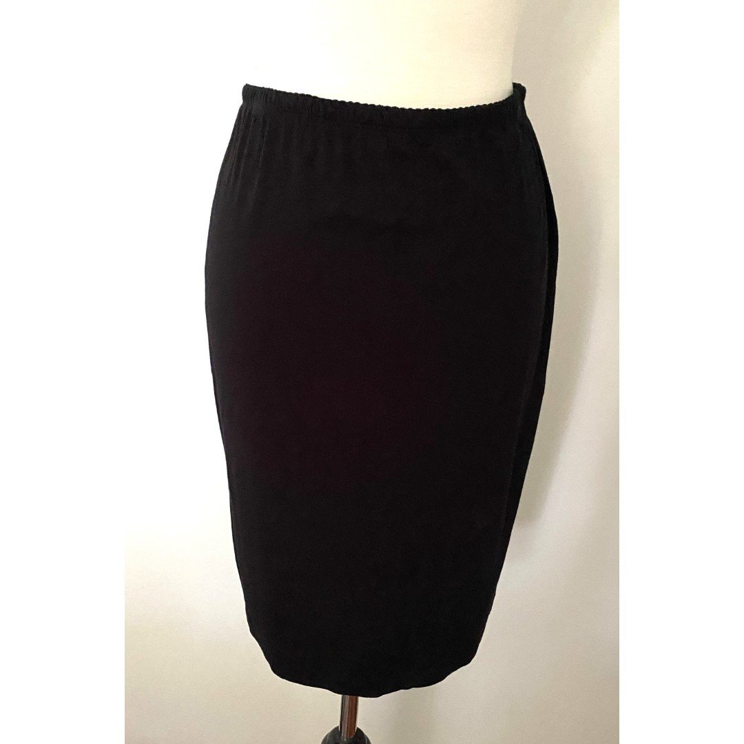 Exclusive J. Jill Black Pencil Skirt  Stretchy Sz XS Pe