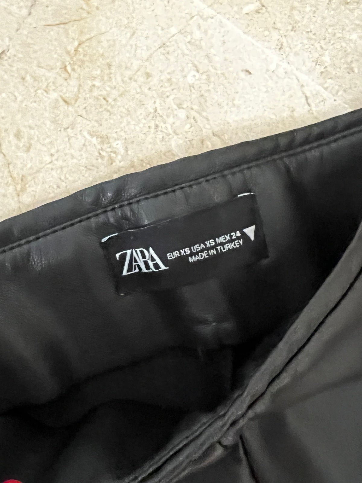 Elegant Zara leather pants kQRw9Ivu6 Zero Profit 