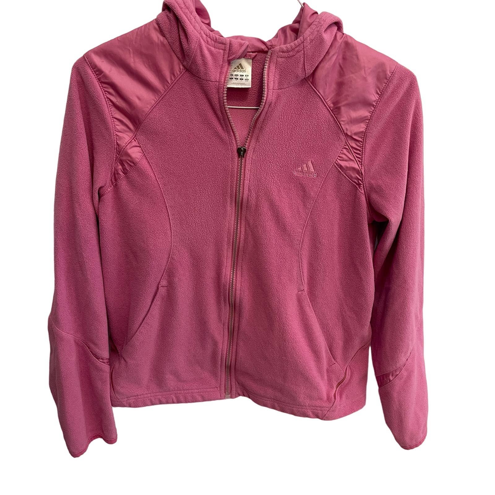 Amazing Adidas Pink Women´s Zip Jacket Size Medium