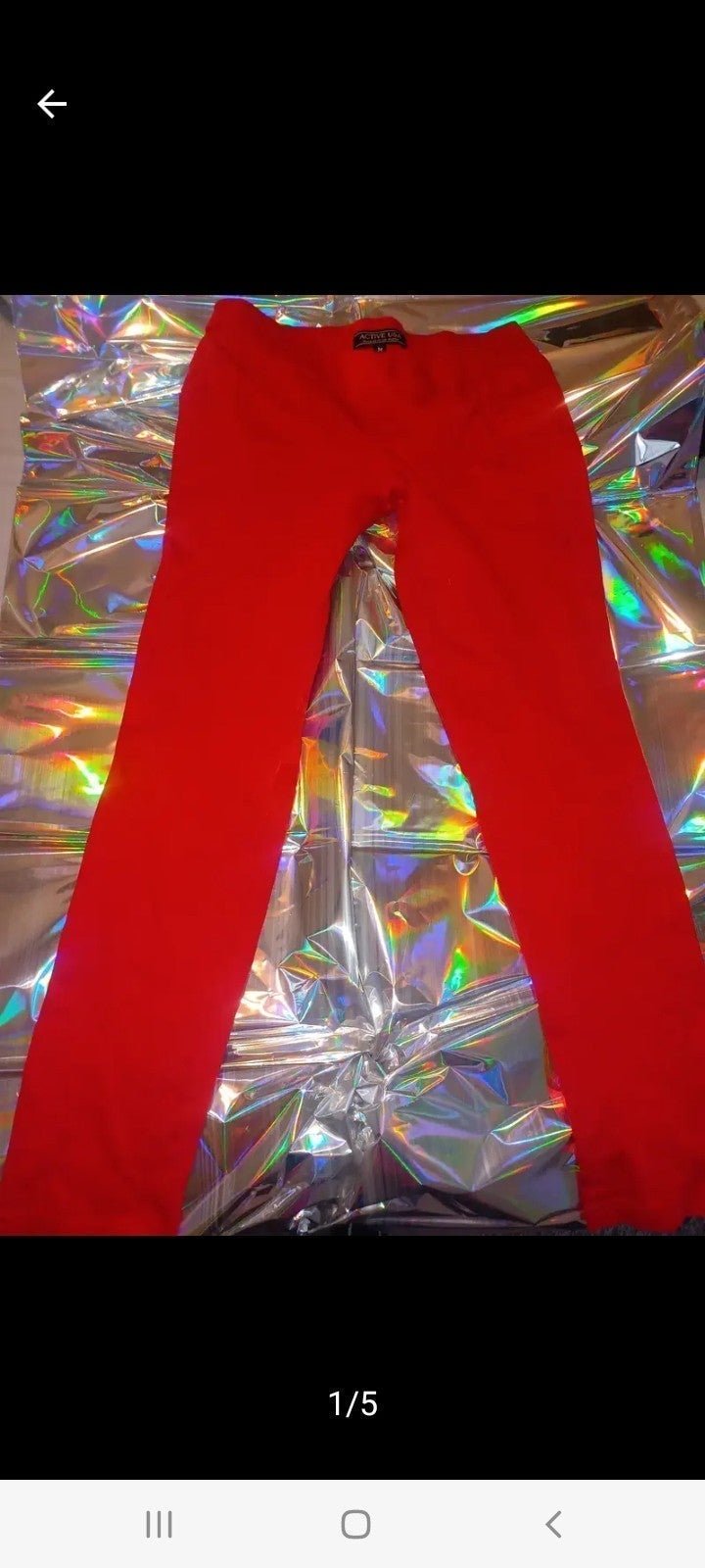 Discounted Red Pants V Cut Size Medium Stretch HEG0FFmT