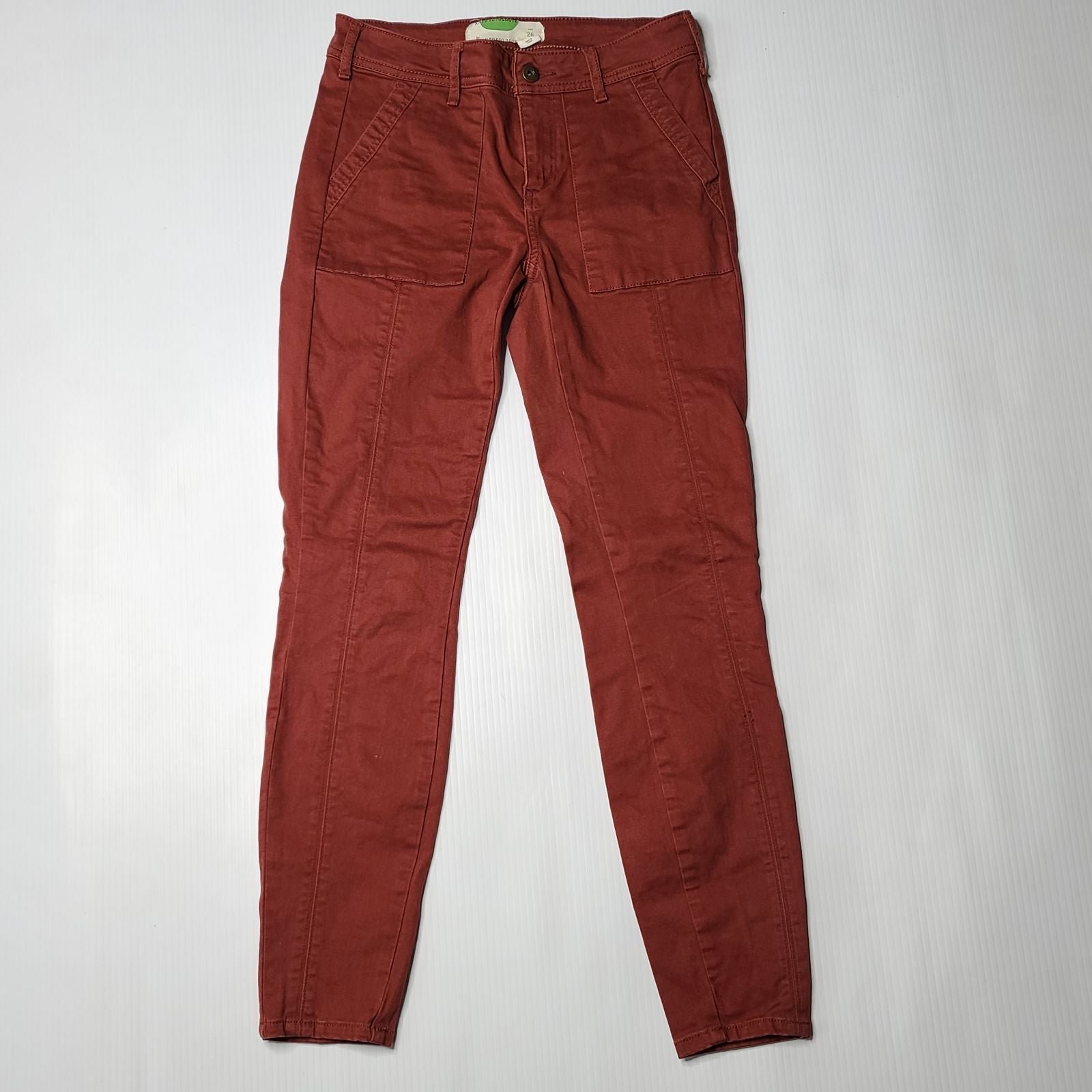 Latest  Anthropologie 26 Burnt Red Skinny Jeans ouXpjFa