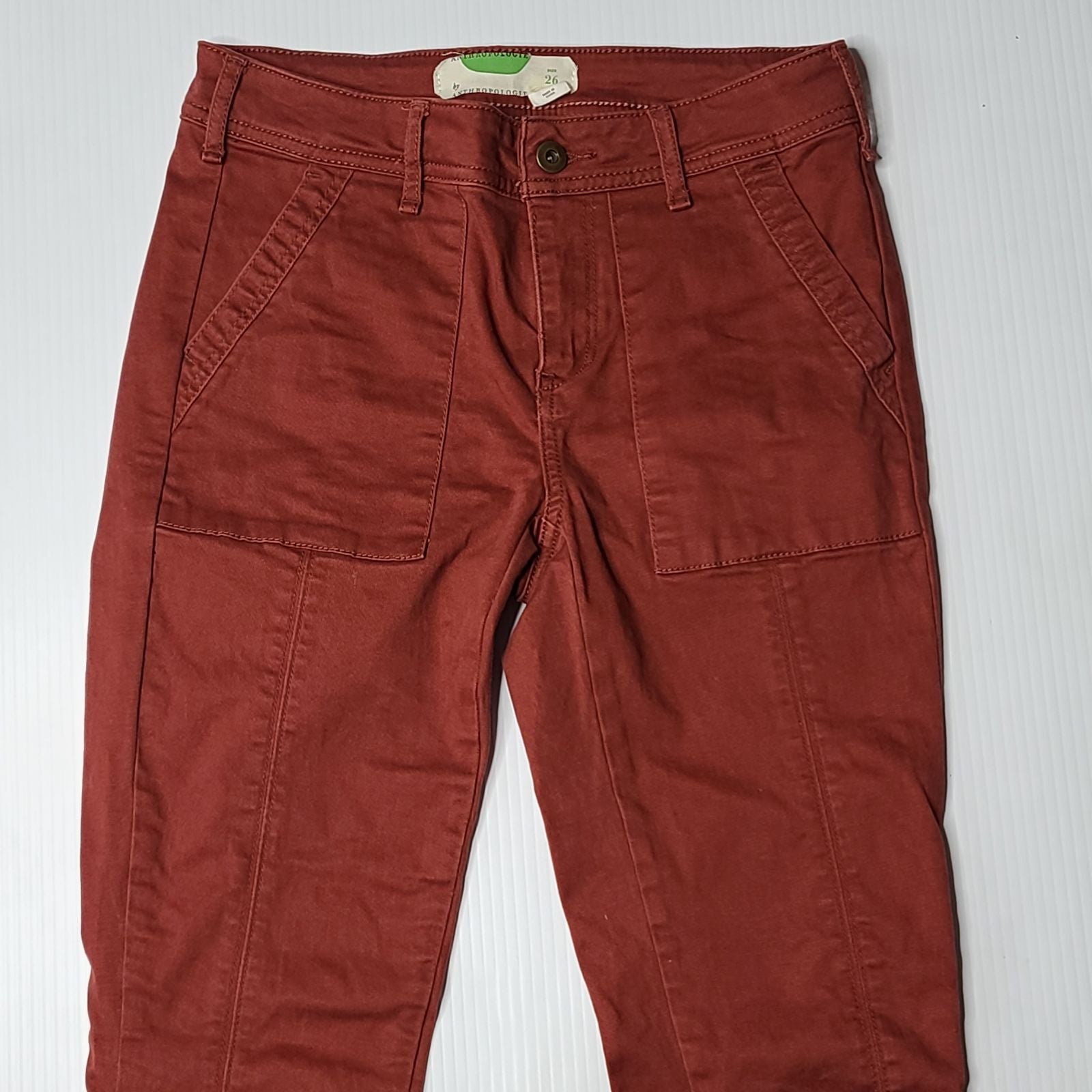 Latest  Anthropologie 26 Burnt Red Skinny Jeans ouXpjFajy High Quaity