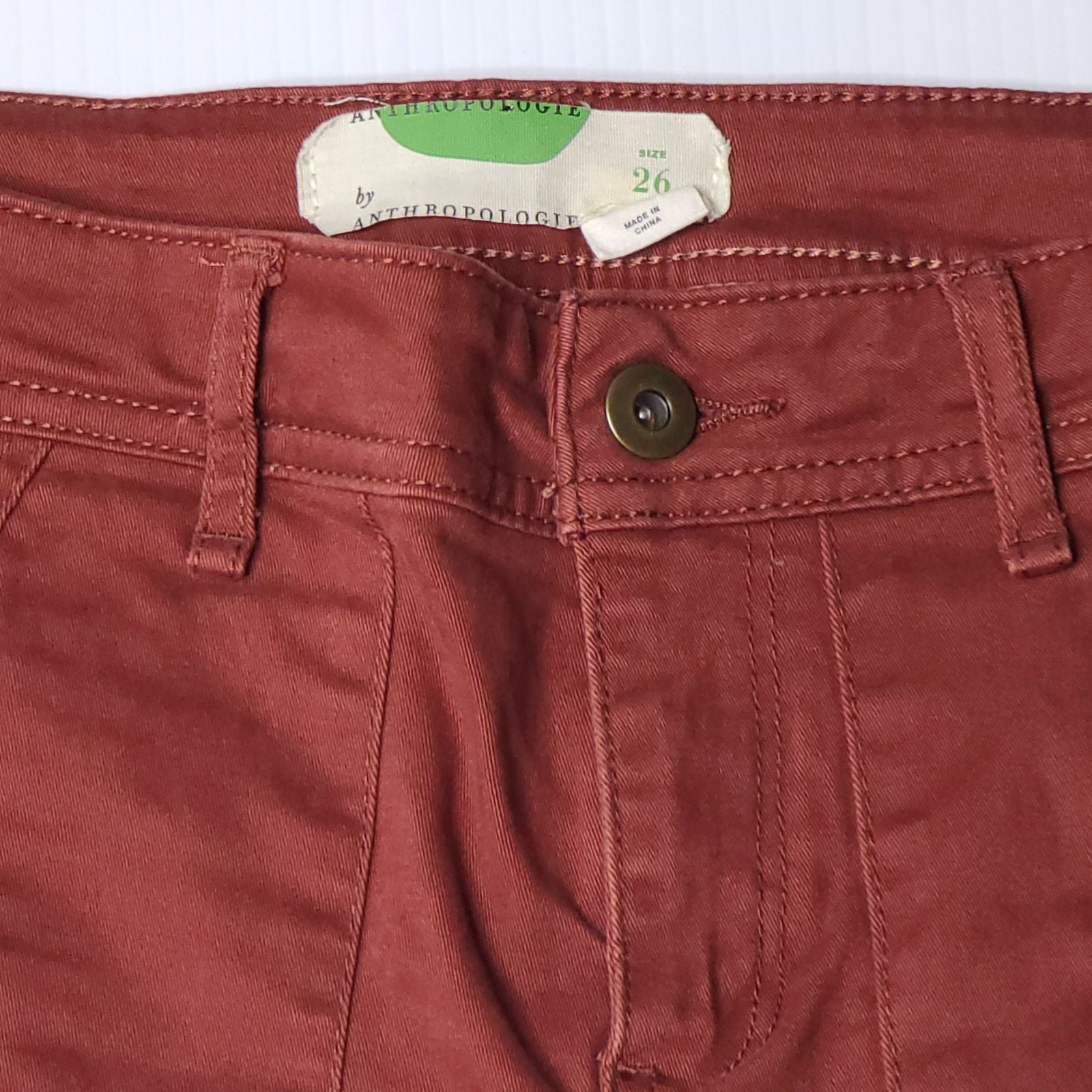 Latest  Anthropologie 26 Burnt Red Skinny Jeans ouXpjFajy High Quaity