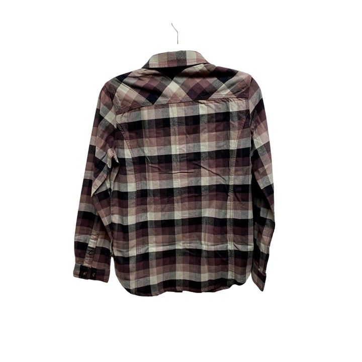 Personality Carhartt Women Plaid Flannel Top Shirt Small 4/6 ly540T4fm just buy it