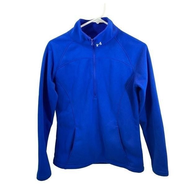 where to buy  Ladies Royal Blue Under Armour 1/4 Zip Fleece Lined Sweatshirt Small Loose Fit JxZMF1AWT Low Price
